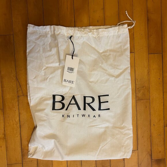 NWT Bare Knitwear Billy Zip Sweater in Classic Black XS - Picture 7 of 9